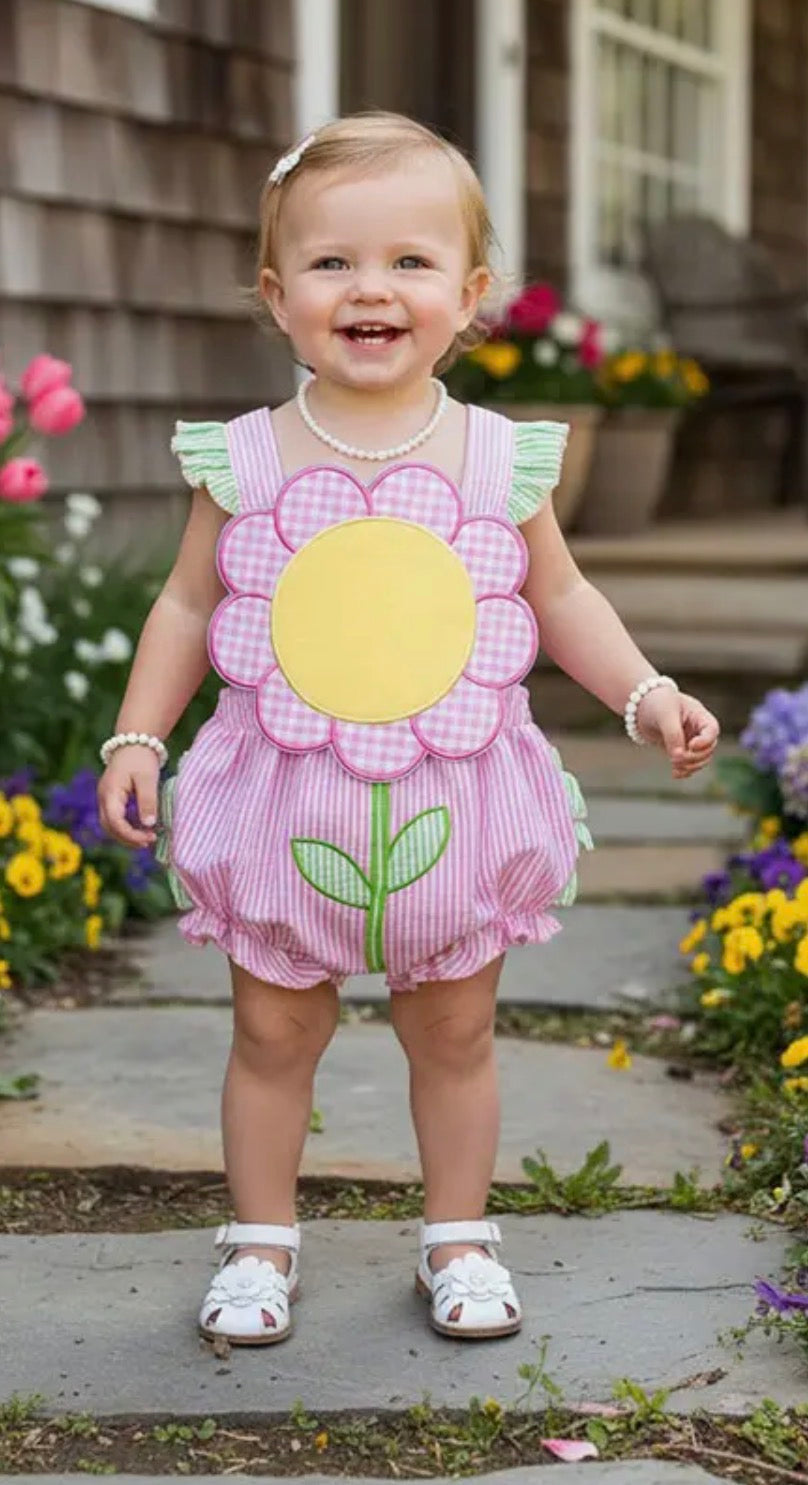 Summer Fun Flower Ruffled Bubble